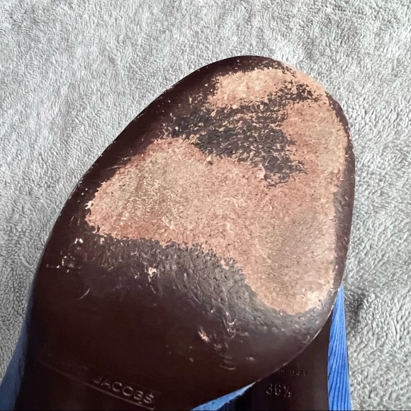 Marc Jacobs Vintage Y2K Corduroy Metallic Suede Mary Jane Pinup Heels 36.5 - Picture 7 of 17